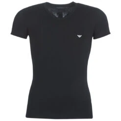 Tee-shirt Homme En Coton Stretch EAGLE - Noir -MenCorner Boutique emporio armani underwear tee shirt en coton stretch eagle 3524926 3 1140x1140