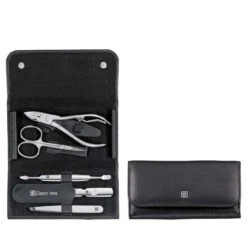 Zwilling Etui à Manucure Complet 5 Pièces - Cuir Noir