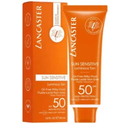 Fluide Lacté Non Gras Visage Sun Sensitive SPF 50 50ml -MenCorner Boutique fluide lacte non gras visage sun sensitive spf 50 lancaster solaire 3234475 1140x1140
