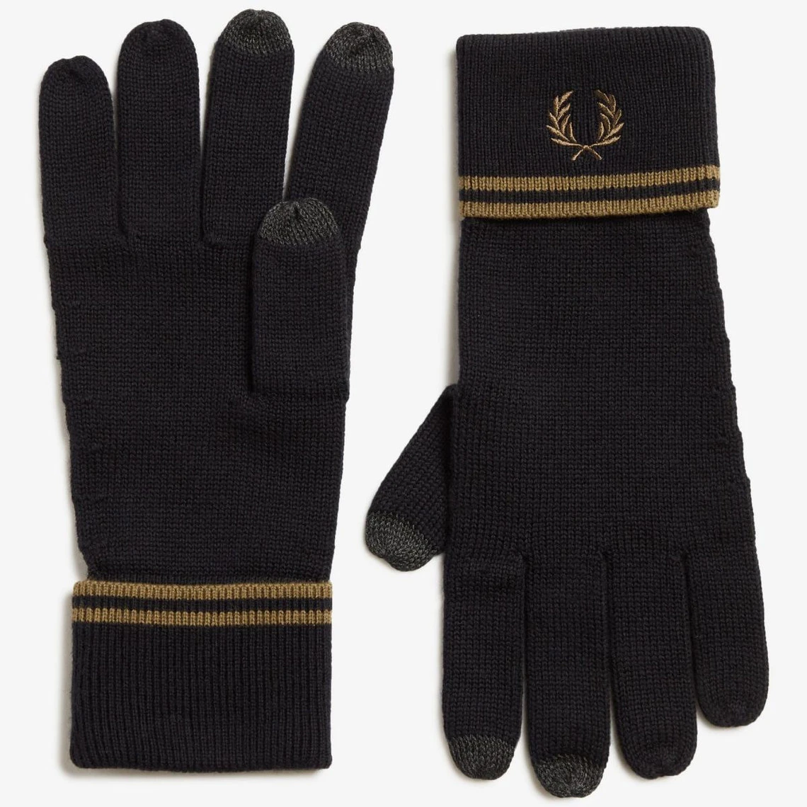 Fred Perry Gants En Laine Merinos 3 Fred Perry Gants En Laine Merinos