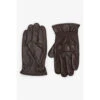 Gants En Cuir Marrons Fred Perry