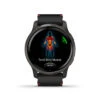 Montre Connectée Mixte Garmin - VENU 2 010-02430-21 - Bracelet Cuir Noir