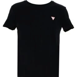 T-SHIRT HERO COL ROND COTON - LOGO DISCRET Noir