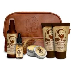 Trousse Accélération De La Pousse Barbe - Shampoing Accélérateur, Lotion Accélérateur, Huile à Barbe, Cire Hydratante, Gel Tonifiant, Peigne Et Trousse