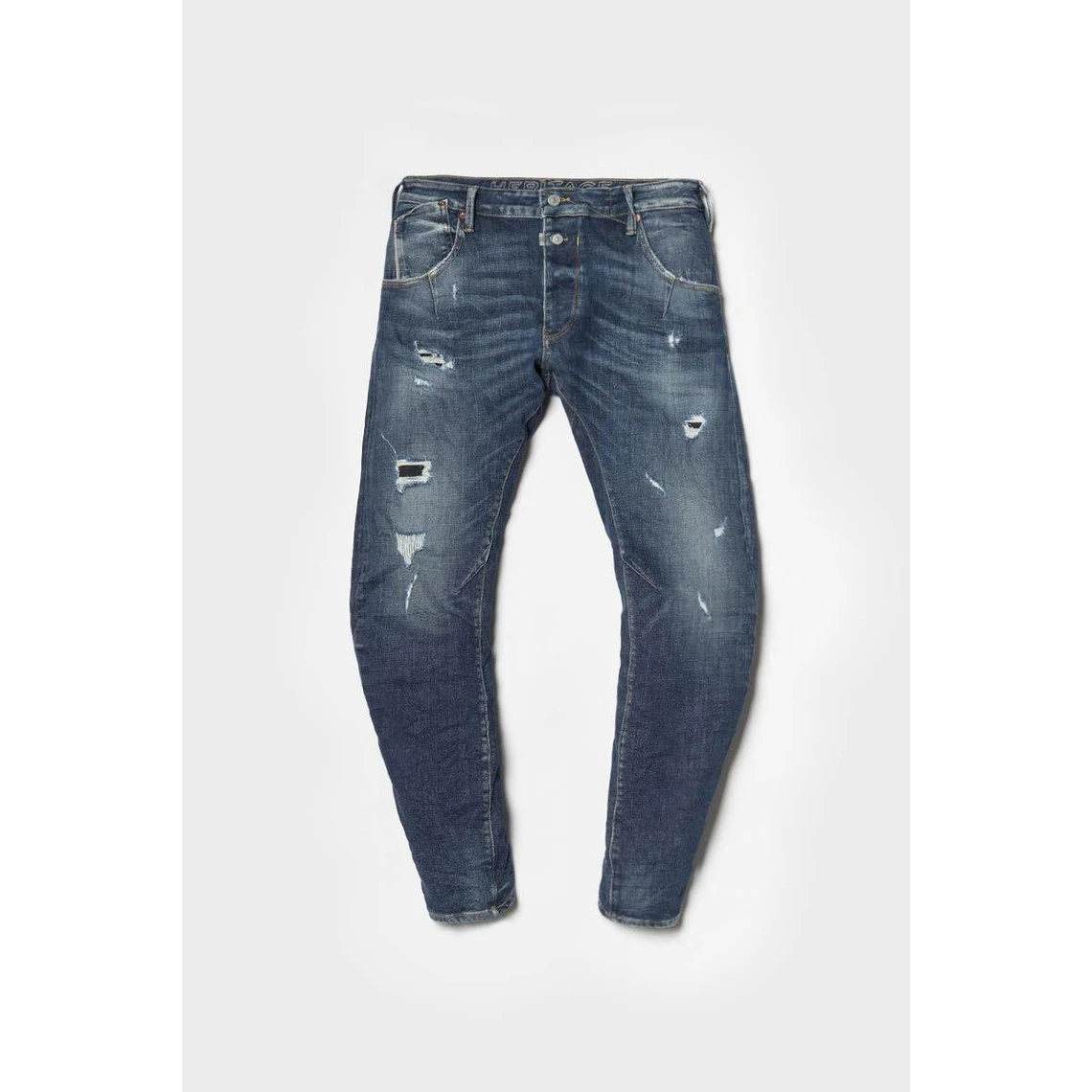 LE TEMPS DES CERISES Jeans Alost 900/3 Tapered Arqué Destroy Bleu N°2 5 LE TEMPS DES CERISES Jeans Alost 900/3 Tapered Arqué Destroy Bleu N°2 – Image 3