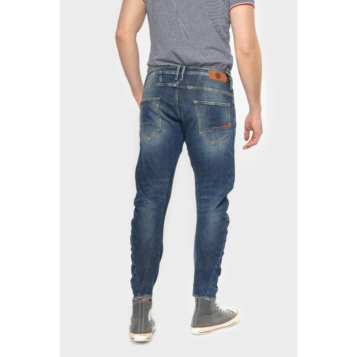 LE TEMPS DES CERISES Jeans Alost 900/3 Tapered Arqué Destroy Bleu N°2 6 LE TEMPS DES CERISES Jeans Alost 900/3 Tapered Arqué Destroy Bleu N°2 – Image 4