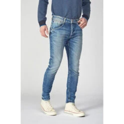 LE TEMPS DES CERISES Jeans Rocken 900/3 Tapered Arqué Destroy Bleu N°3 -MenCorner Boutique jeans tapered 903 longueur 34 3519324 7036042 42 1140x1140