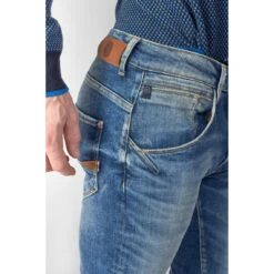 LE TEMPS DES CERISES Jeans Rocken 900/3 Tapered Arqué Destroy Bleu N°3 -MenCorner Boutique jeans tapered 903 longueur 34 3519324 7036052 52 1140x1140