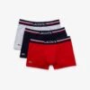 Lot De Boxers Courts Homme - Gris, Bleu Marine, Rouge