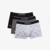 Lot De 3 Boxers Logotes Ceinture Elastique Noir - Lacoste Underwear -MenCorner Boutique lacoste underwear lot de 3 boxers logotes ceinture elastique 3204508 1200x1200