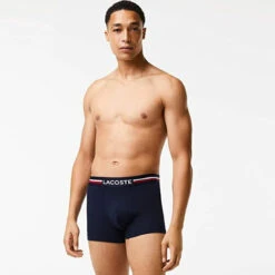 Lot De Boxers Courts Homme - Bleu Marine, Blanc, Bleu Et Blanc -MenCorner Boutique lacoste underwear lot de boxers courts homme bleu marine blanc bleu et blanc 3437098 5 1140x1140