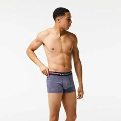 Lot De Boxers Courts Homme - Bleu Marine, Blanc, Bleu Et Blanc -MenCorner Boutique lacoste underwear lot de boxers courts homme bleu marine blanc bleu et blanc 3437098 6 1140x1140