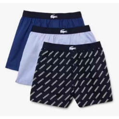 Pack De 3 Caleçons - Bleu Lacoste Underwear