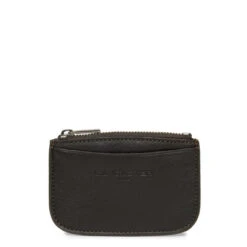 Lancaster Porte Monnaie Zippée Homme Soft Vintage Marron Foncé