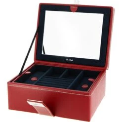 Le Tanneur Coffret Bijoux PM GRENAT -MenCorner Boutique le tanneur maroquinerie coffret bijoux pm 300963 550301 2 1200x1200