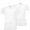 Lot De 2 Tee-shirts Col V Blanc Blanc -MenCorner Boutique levis 905056001 V Neck 2P wit 1 1140x1140
