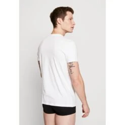 Lot De 2 Tee-shirts Col Rond - Blanc Blanc -MenCorner Boutique levis men solid crew 2p 1232533 2 1200x1200