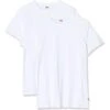 Lot De 2 Tee-shirts Col Rond - Blanc Blanc -MenCorner Boutique levis men solid crew 2p 1232533 3 1200x1200