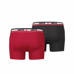 Lot De 2 Boxers - Anthracite/rouge -MenCorner Boutique levis underwear 905005001786 1232525 2 1200x1200