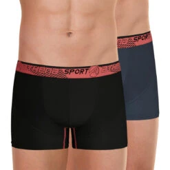 Athena Lot De 2 Boxers Hommes - Noir