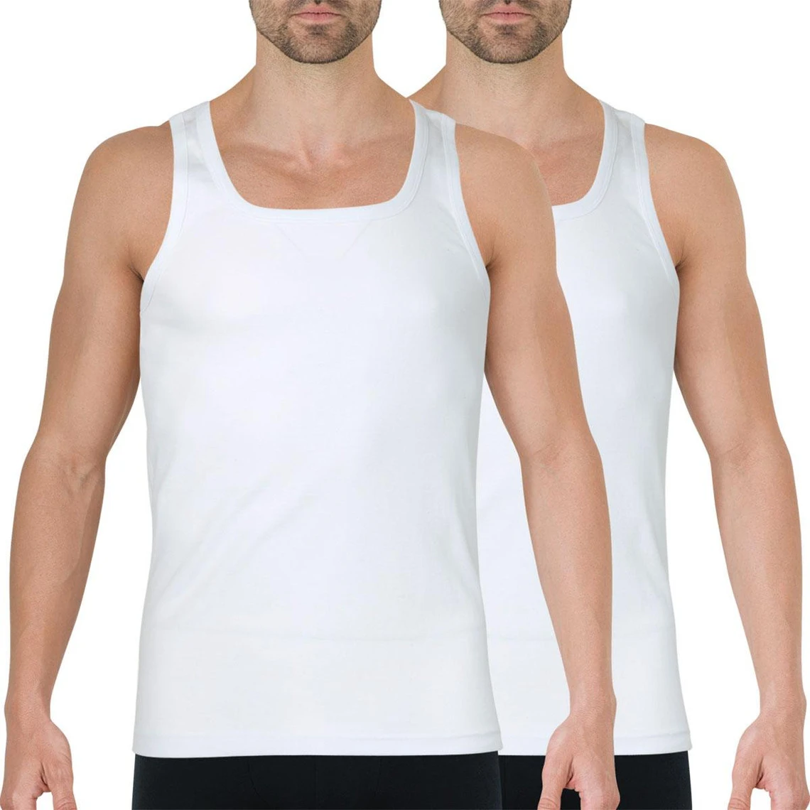 Athena Lot De 2 Débardeurs Homme Coton Bio 3 Athena Lot De 2 Débardeurs Homme Coton Bio