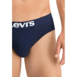 Lot De 2 Slips Ceinture Elastique - Bleu -MenCorner Boutique lot de 2 slips ceinture elastique bleu 3196812 4 1140x1140