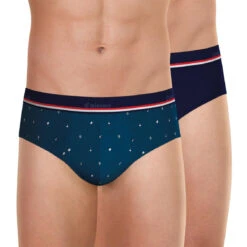 Lot De 2 Slips Homme - Bleu