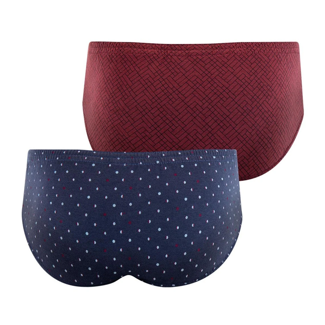 Lot De 2 Slips Taille Haute Homme - Bleu 5 Lot De 2 Slips Taille Haute Homme - Bleu – Image 3