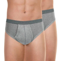 Athena Lot De 2 Slips Taille Haute Ouverts Homme Coton Bio