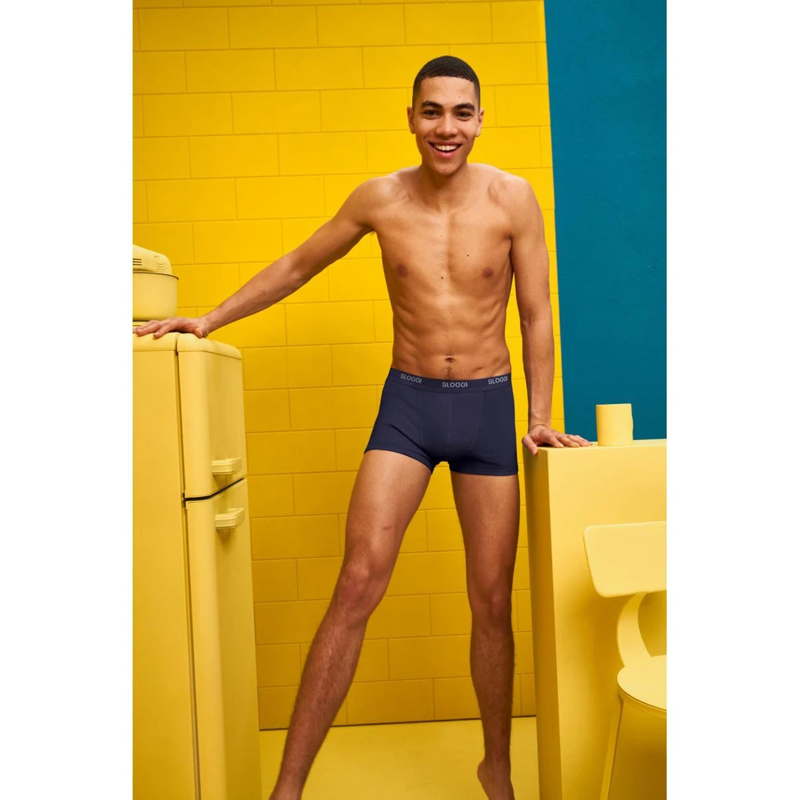 Lot De 3 Boxers - Bleu 6 Lot De 3 Boxers - Bleu – Image 4