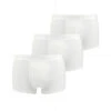 Lot De 3 Boxers Ceinture Elastique - Blanc