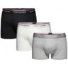 LOT DE 3 BOXERS COTON - Siglé Tommy Hilfiger Blanc / Noir / Gris -MenCorner Boutique lot de 3 boxers coton sigle tommy hilfiger1u87903842 004 s 1140x1140