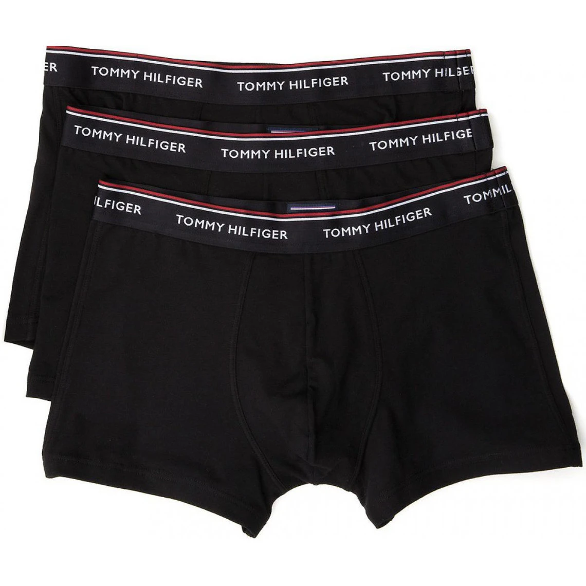 LOT DE 3 BOXERS COTON - Siglé Tommy Hilfiger Noir 3 LOT DE 3 BOXERS COTON - Siglé Tommy Hilfiger Noir