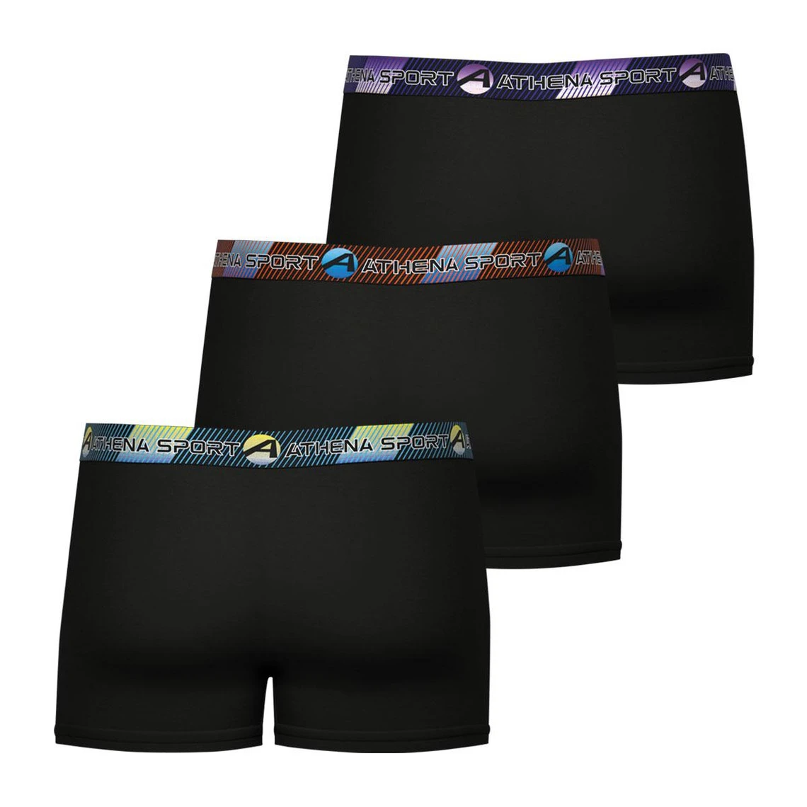 Athena Lot De 3 Boxers Homme - Noir 6 Athena Lot De 3 Boxers Homme - Noir – Image 4