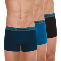 Athena Lot De 3 Boxers Recyclé Homme - Bleu