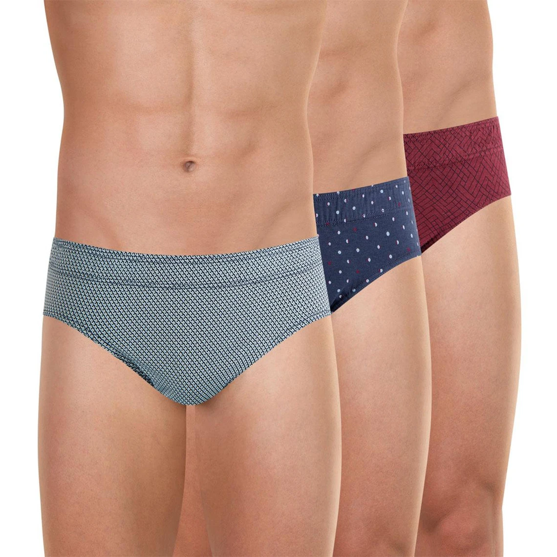 Lot De 3 Slips Taille Basse Homme - Bleu 3 Lot De 3 Slips Taille Basse Homme - Bleu