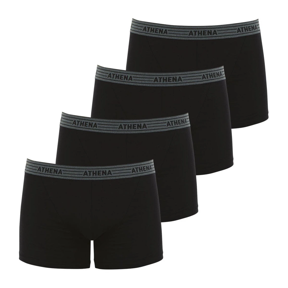 Athena Lot De 4 Boxers Homme - Noir 4 Athena Lot De 4 Boxers Homme - Noir – Image 2