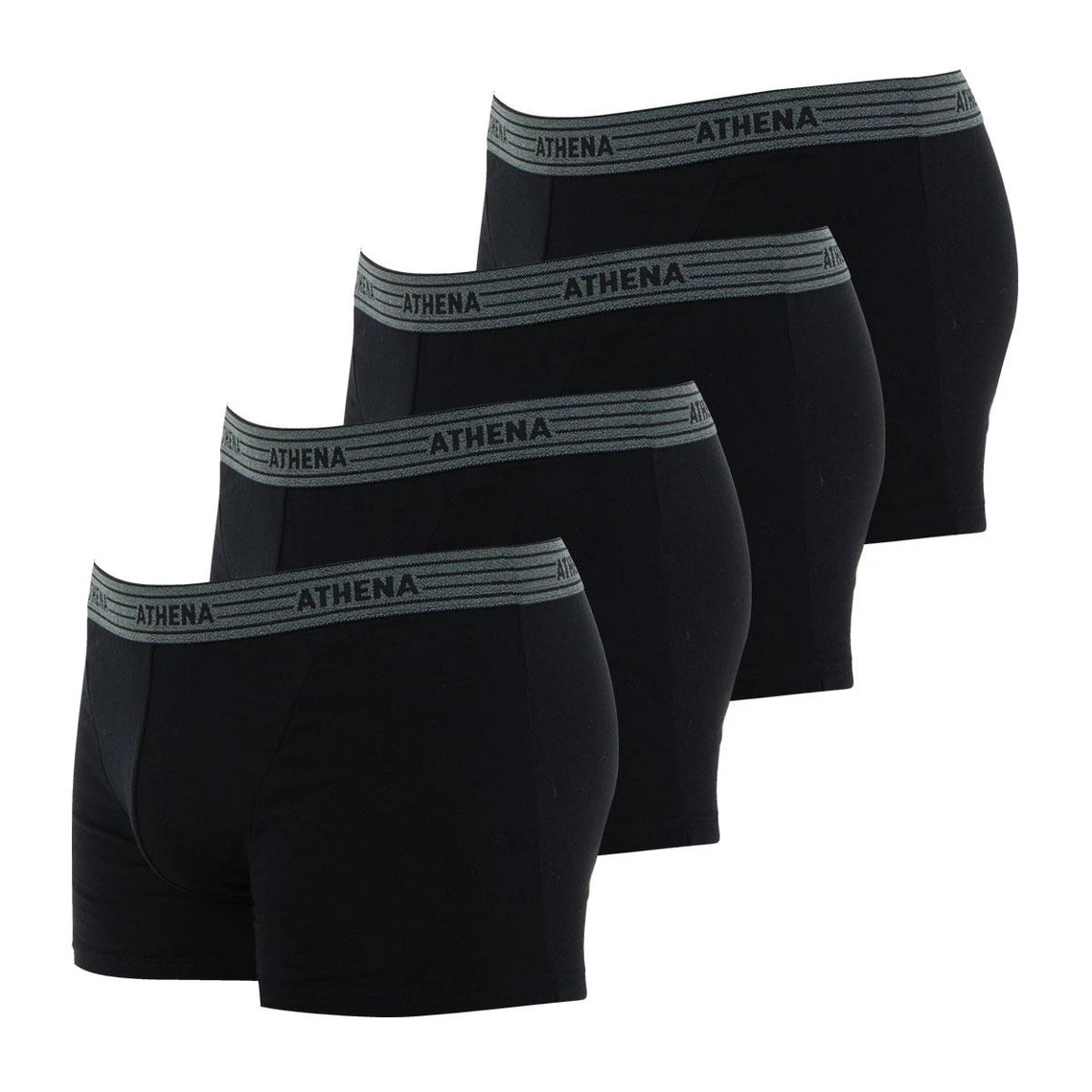 Athena Lot De 4 Boxers Homme - Noir 5 Athena Lot De 4 Boxers Homme - Noir – Image 3