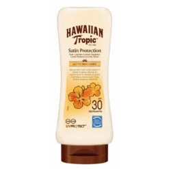 Hawaiian Tropic Lotion Protectrice Satin Peau Douce Et Rayonnante - SPF 30 180 Ml