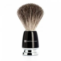 Blaireau Noir Pure Badger - Manche Resine Noir