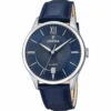 Montre Festina CLASSIQUE F20426-2 - Montre ACIER CADRAN BLEU CUIR BLEU Homme