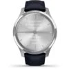 Montre Connectée Garmin Vivomove Luxe 010-02241-00 Silver-Blue - Bracelet Cuir Bleu -MenCorner Boutique montre garmin femme 010 02241 00 1220921 1200x1200