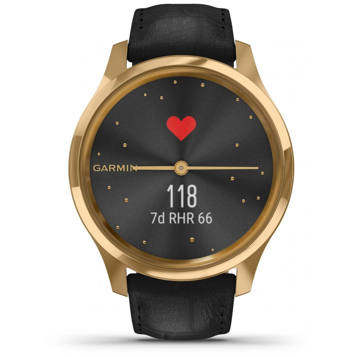 Montre Connectée Femme Garmin Vivomove Luxe 010-02241-02 - Bracelet Cuir Noir 5 Montre Connectée Femme Garmin Vivomove Luxe 010-02241-02 - Bracelet Cuir Noir – Image 3