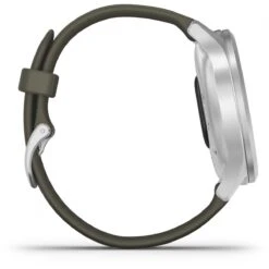 Montre Connectée Garmin Vivomove Style 010-02240-01 Silver/Moss - Bracelet Silicone Vert -MenCorner Boutique montre garmin homme 010 02240 01 1220915 3 1200x1200