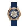 Montre Guess Elite W1268G3 - Montre Automatique Boitier Or Rose Cadran Bleu Homme -MenCorner Boutique montre guess elite w1268g3 montre automatique boitier or rose cadran bleu homme 1163395 1140x1140