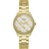 Montre Guess Montres GW0001L2 - Boîtier Acier Doré Avec Cristaux Cadran Argenté Bracelet Acier Doré -MenCorner Boutique montre guess montres femme gw0001l2 1208851 1200x1200