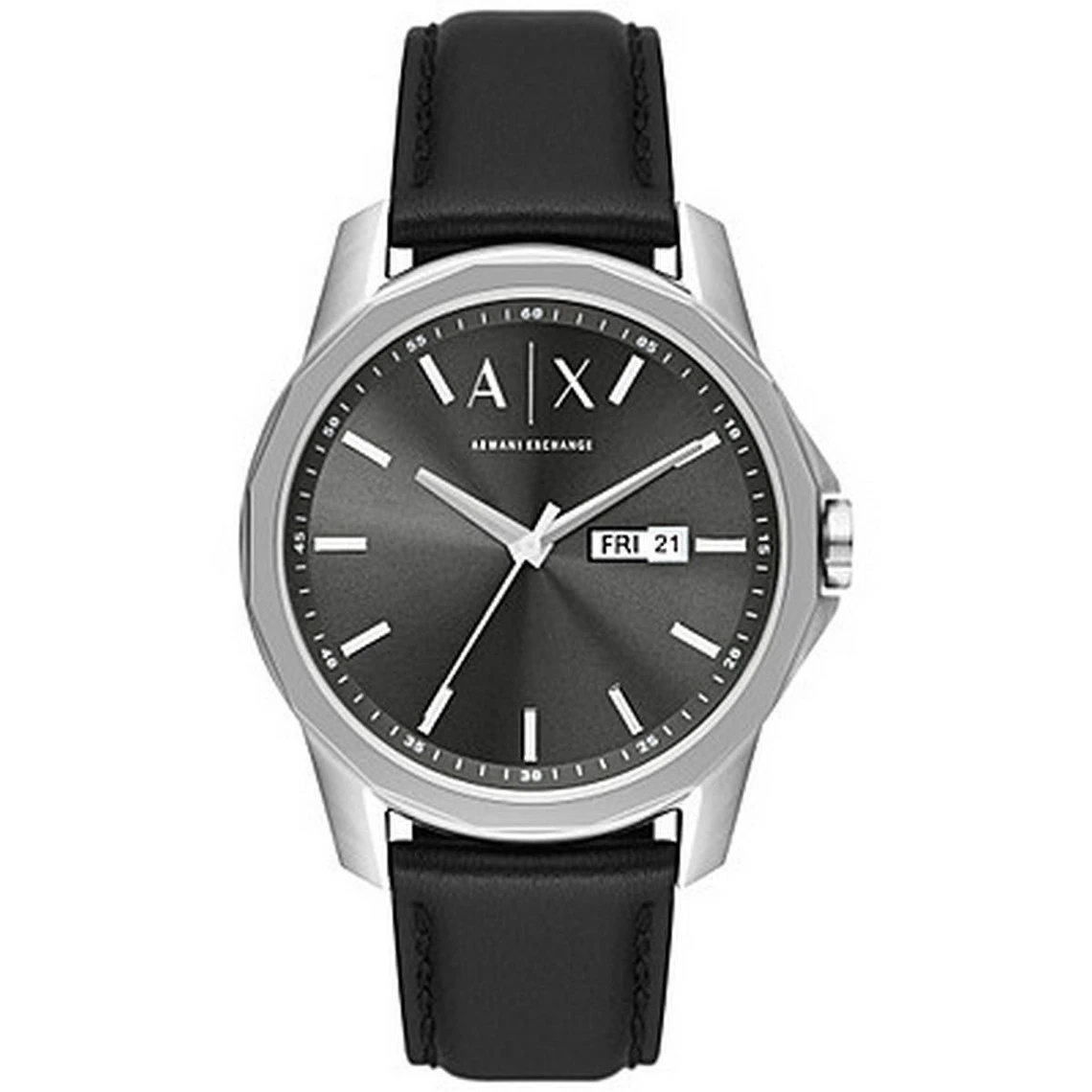 Emporio Armani Montre Homme ARMANI AX1735 - Bracelet Cuir Noire 3 Emporio Armani Montre Homme ARMANI AX1735 - Bracelet Cuir Noire