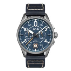 Montre Homme Avi-8 SPITFIRE AV-4089-04 - Bracelet Cuir Bleu