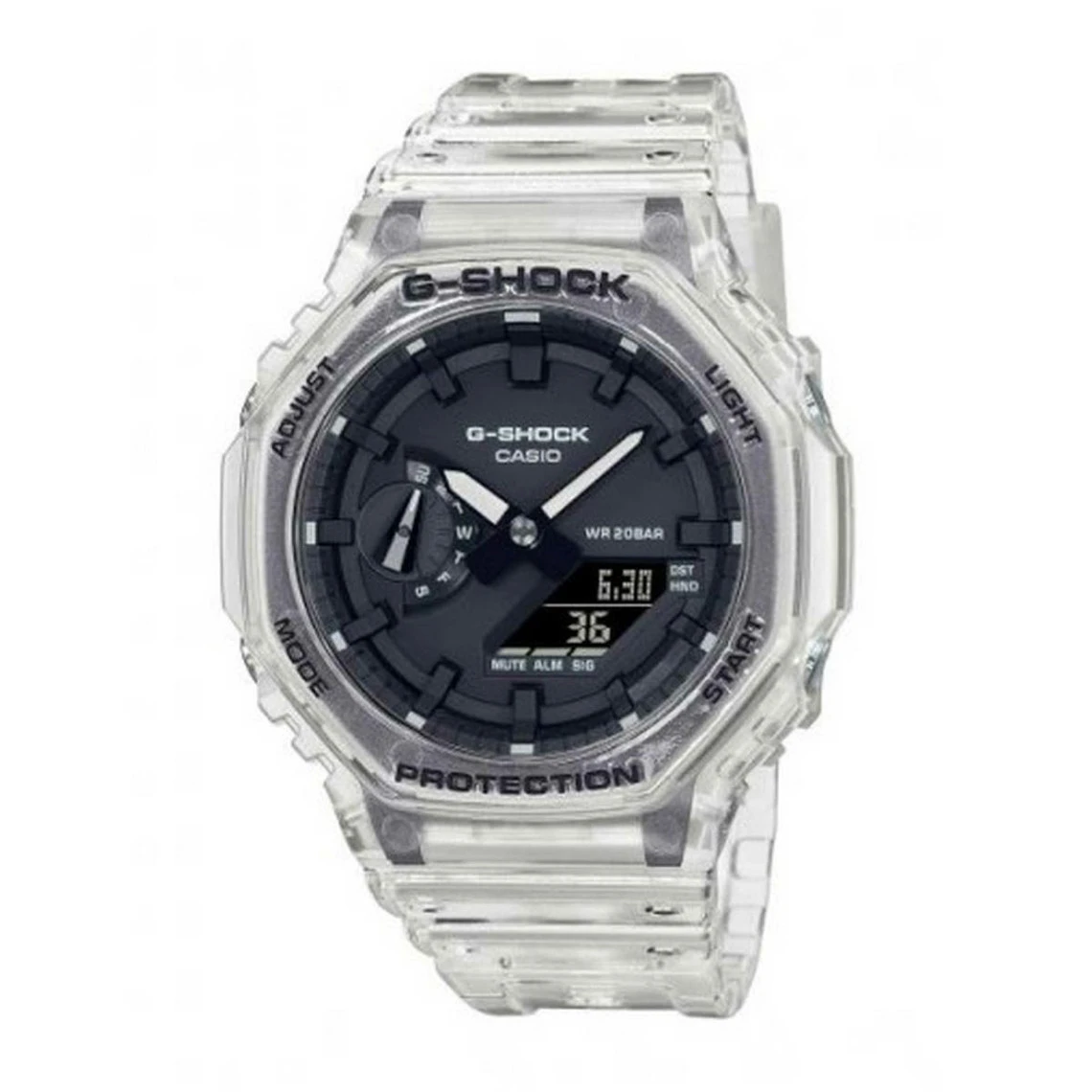 Montre Homme CASIO GA-2100SKE-7AER - Bracelet Résine Noir 3 Montre Homme CASIO GA-2100SKE-7AER - Bracelet Résine Noir