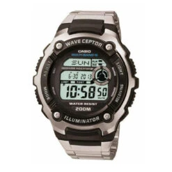 Montre Homme Casio Wave Ceptor WV-200RD-1AEF - Bracelet Acier Argent